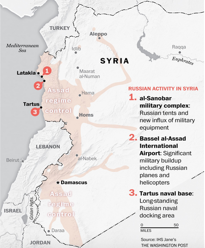 【地図で読む】「アサド朝シリア」を支えるロシア軍基地