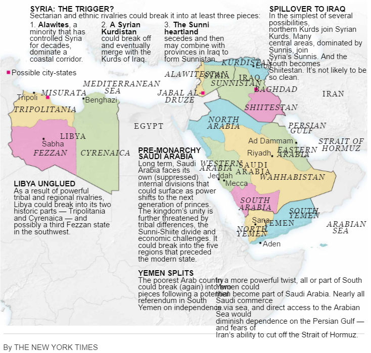 中東分割地図１(NYT)
