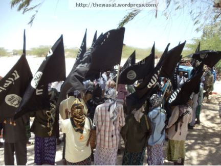 ソマリアのシャバーブの黒旗